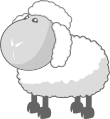 <A href="http://commons.wikimedia.org/wiki/File:Sheep_in_gray.svg">Michał Pecyna</A>